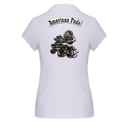 POLO MANCHES COURTES FEMME  American Fada